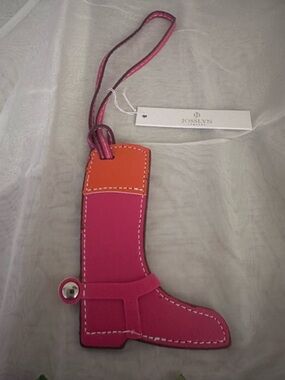 Western Cowgirl Boot Purse Charm Pink